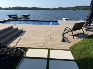 Pool by the lake